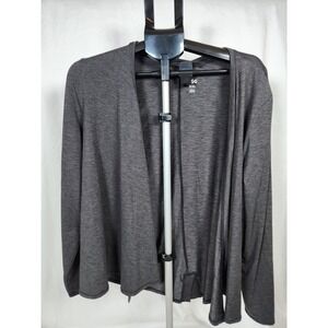 DSG Women's Charcoal gray Long Sleeve Cardigan XXL Regular Basic Activewear